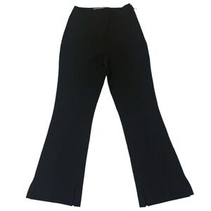Roland Mouret Black Heavy Knit Fit & Flare Trouser Pants Professional Luxury 2